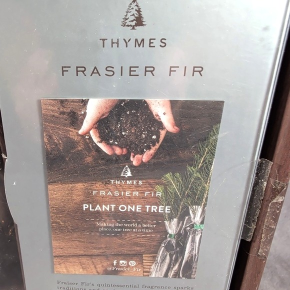 Thymes Frasier Fir Reed Diffuser With Oil And Reeds New In Box 7.75oz Mercury - Picture 5 of 7